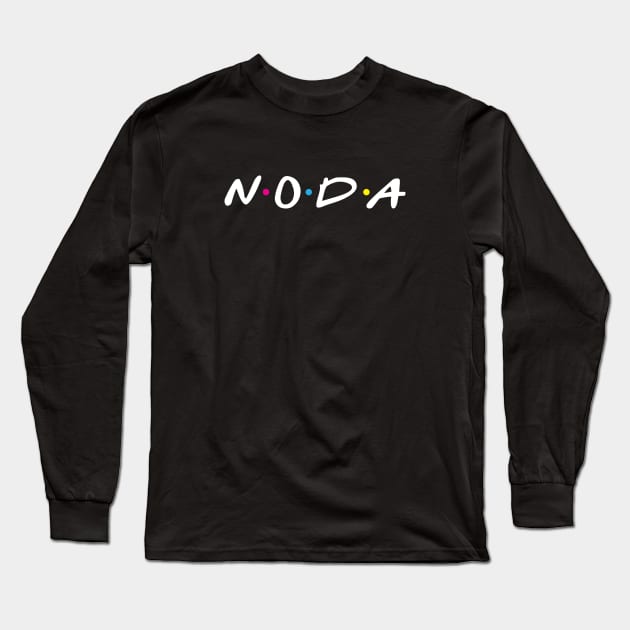 NoDa friends are the best friends Long Sleeve T-Shirt by Mikewirthart